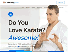 Tablet Screenshot of karatebyjesse.com